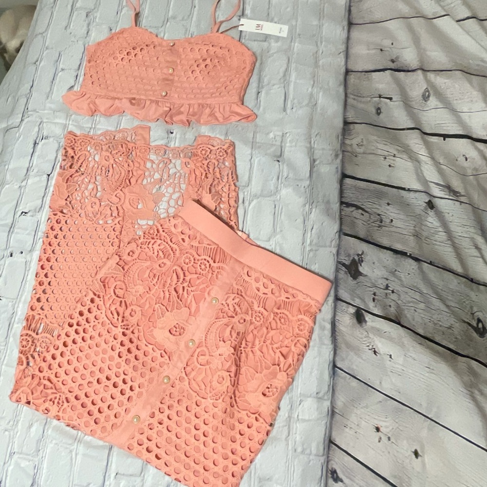 IMMODEL By Hwa 2-Piece Midi Skirt & Crop Top